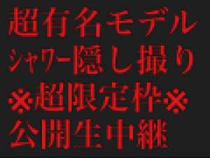 【最初で最後】超有名女優ﾓﾃﾞﾙ様ﾊｲﾘｽｸ覚悟ｼｬﾜｰ隠し撮り。映画やCMで大活躍中【事前予約者優先】